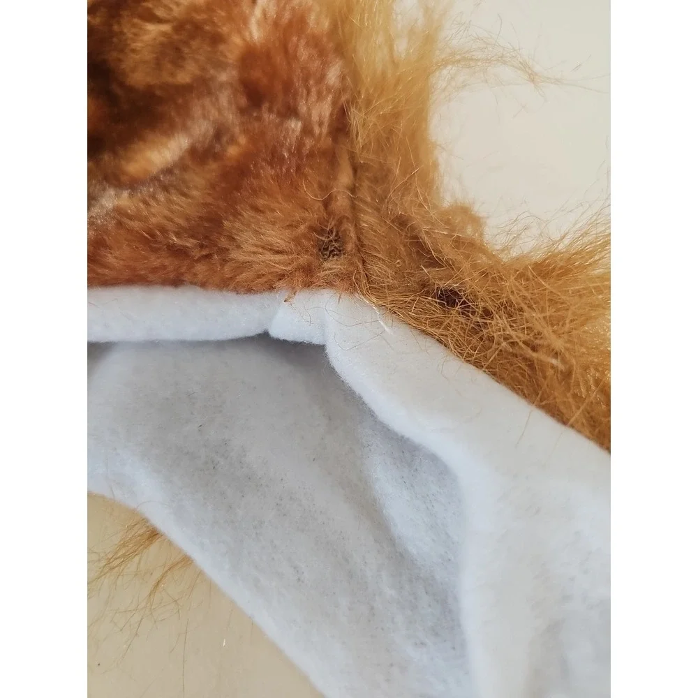 Lion‎ Plush Animal Hat Kids Winter Costume Hat Fuzzy Mane Tassel Pom Pom